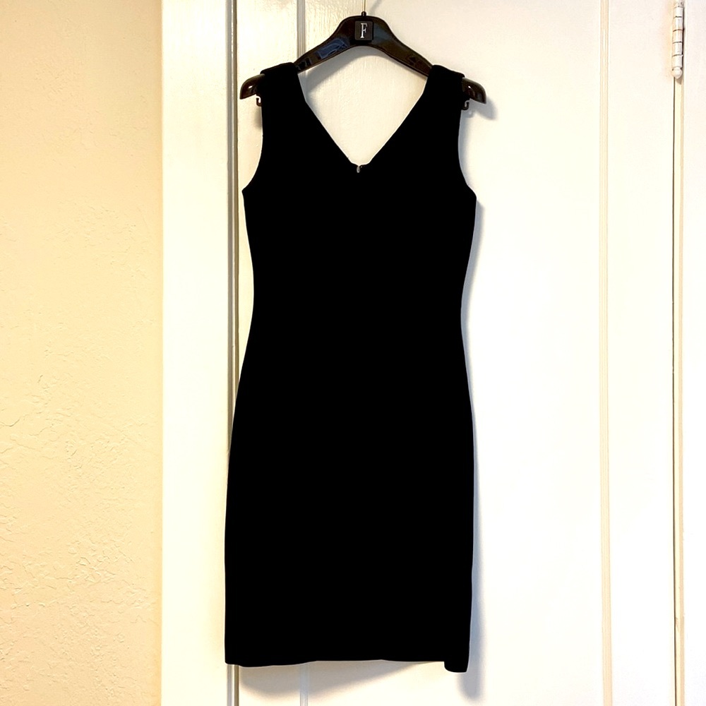 Sandra Angelozzi Crepe Sheath Dress - Black - Size 34